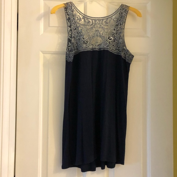 LAST CHANCE B’Leev lace top pleated swing tank top - Picture 4 of 8